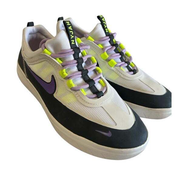 Nike SB Nyjah Free 2 Womens Black Wild Berry White Skate Shoes BV2078-009 Sz 6.5 - Picture 6 of 12